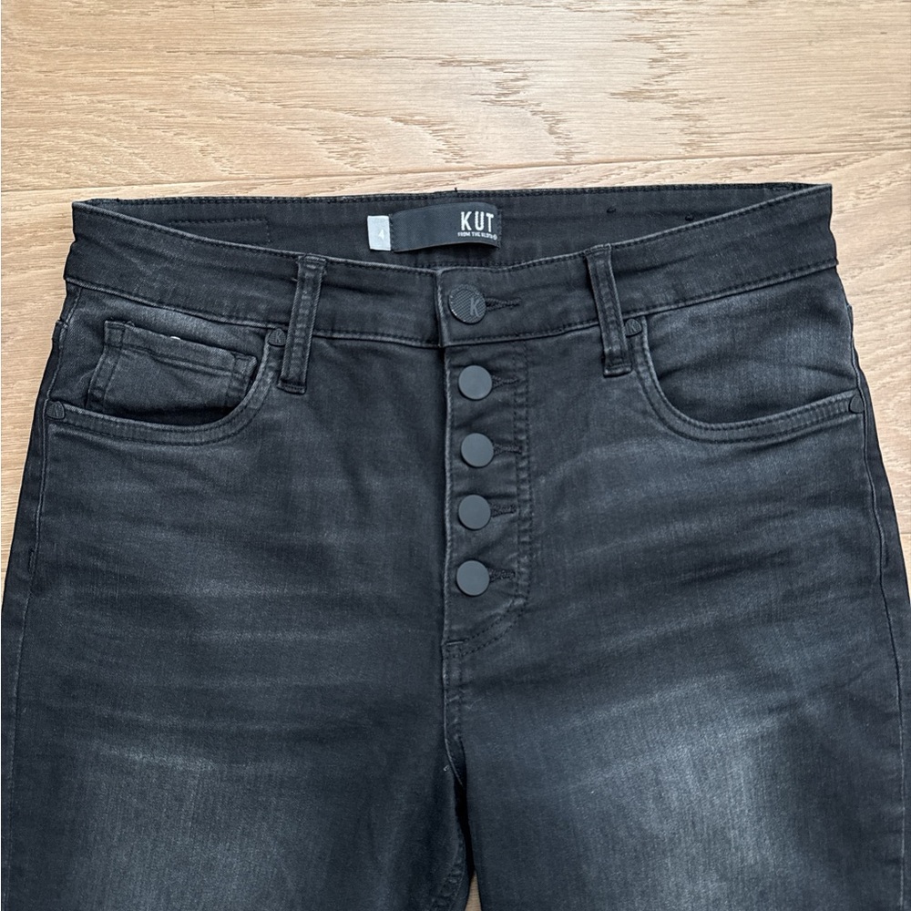 Kut Fab Ab Mom Jeans Black Size 4
